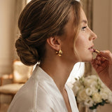 Essential Waves Ohrstecker Gold