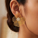 Eternal Bloom Ohrstecker Gold