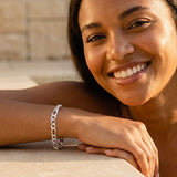 Figaro Chain Bracelet Silber