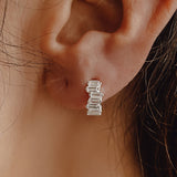 Florence hoop earrings mini silver