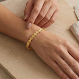 Hammered Coin Bangle Gold