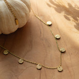 Hammer Coin Necklace Gold
