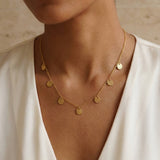 Hammer Coin Necklace Gold