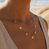 Hammer Coin Necklace Gold