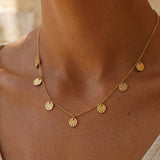 Hammer Coin Necklace Gold