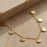 Hammer Coin Necklace Gold