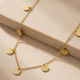 Hammer Coin Necklace Gold