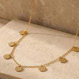 Hammer Coin Necklace Gold