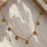 Hammer Coin Necklace Gold