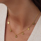 Marteau Coin Collier Or