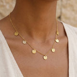 Hammer Coin Necklace Gold