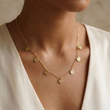 Hammer Coin Necklace Gold