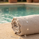 Hammered Coins Anklet Silber