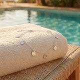 Hammered Coins Anklet Silber