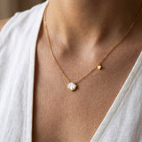 Heart Shell Necklace Gold