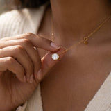 Heart Shell Necklace Gold