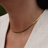 Herringbone Choker Gold