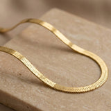 Collier Chevrons Doré