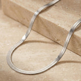 Herringbone Necklace Silber