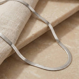 Herringbone Necklace Silber