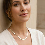 Herringbone Necklace Silber