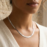 Herringbone Necklace Silber