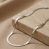 Herringbone Necklace Silber
