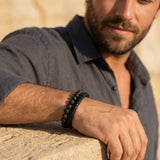 Bracelet Pierre de Lave Noir