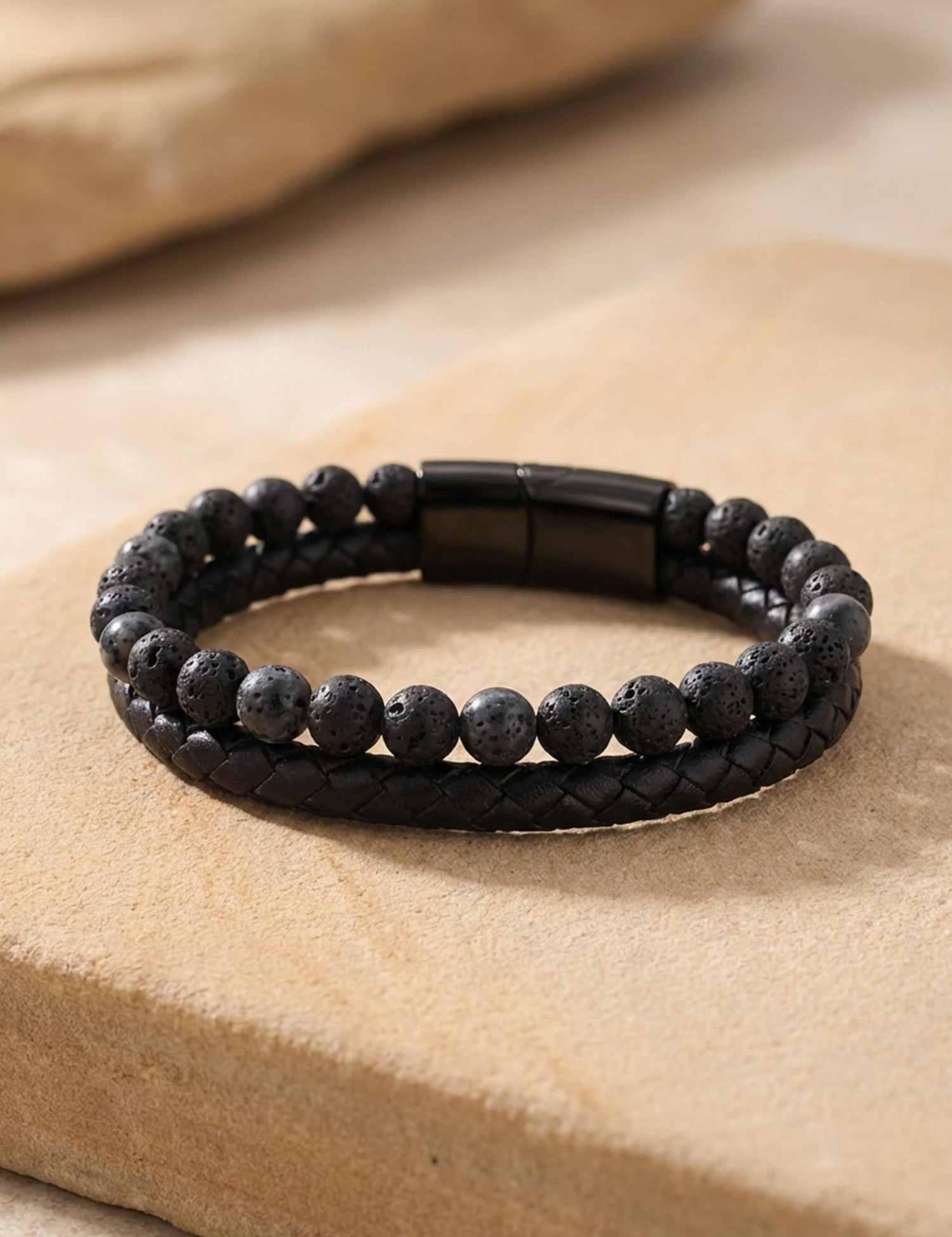 Lavastone Bracelet Black