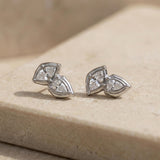 Boucles d'Oreilles Créoles Martelée Or Moyen