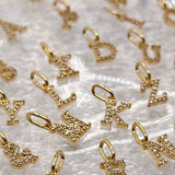 Letter Necklace Gold