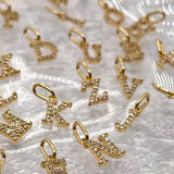 Letter Necklace Gold