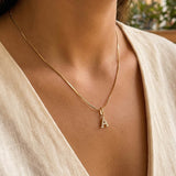 Letter Necklace Gold