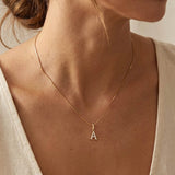 Letter Necklace Gold
