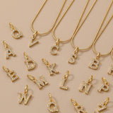 Letter Necklace Gold