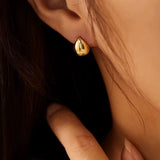 Mini Drop Ohrstecker Gold