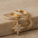 Mond & Stern Creolen Zirkonia Gold