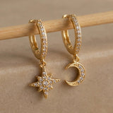 Mond & Stern Creolen Zirkonia Gold