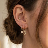 Mond & Stern Creolen Zirkonia Gold