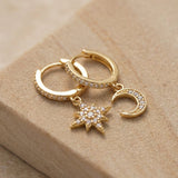 Mond & Stern Creolen Zirkonia Gold