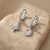 Mond & Stern Creolen Zirkonia Silber