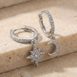 Mond & Stern Creolen Zirkonia Silber