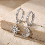 Mond & Stern Creolen Zirkonia Silber