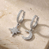 Mond & Stern Creolen Zirkonia Silber