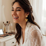 Orchid Bloom Ohrstecker Gold