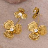 Orchid Bloom Ohrstecker Gold