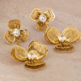 Orchid Bloom Ohrstecker Gold
