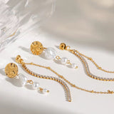 Pearl Allure Ohrstecker Gold