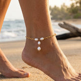 Bracelet de Cheville Grand Trombone Argent