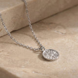 Collier Pendentif Soleil Argent